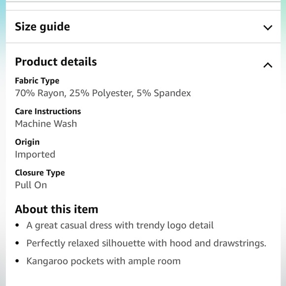 Calvin Klein Long Sleeve Hoodie Dress - Picture 4 of 4